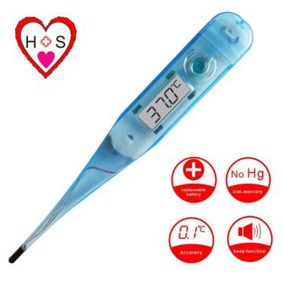 شفاف ڈیجیٹل تھرمامیٹر